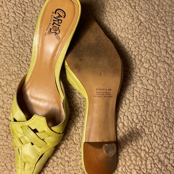 Green Carlos Santana’s 3 in non slip Mules Size 9 - Picture 4 of 4